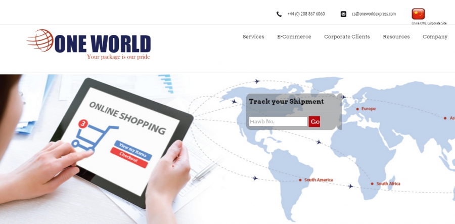 Відстежуємо посилки відправлені поштою OneWorldExpress