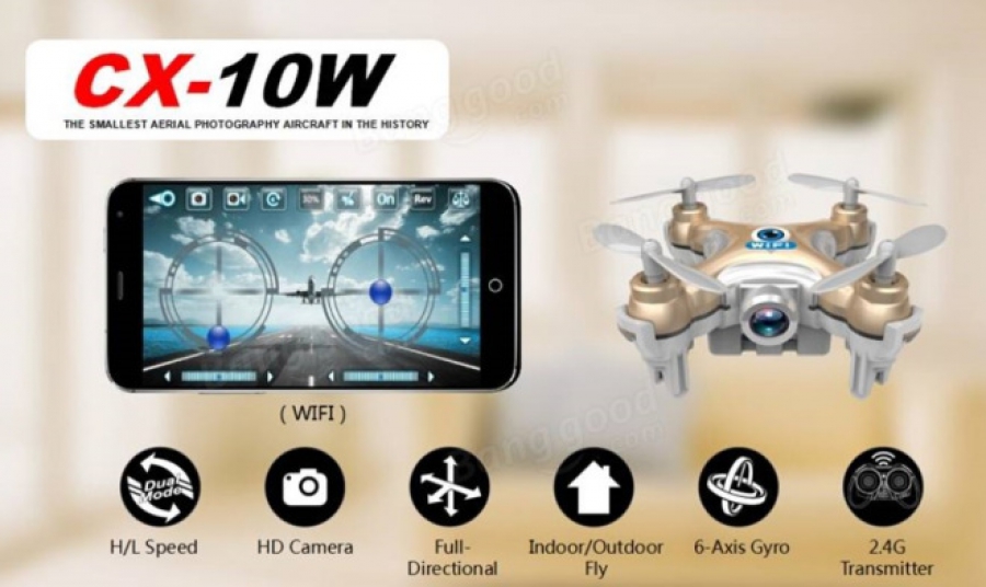 Квадрокоптер cheerson cx 10w з Аліекспрес